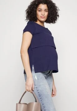 Maternity Long Tee- T-Shirt Basic - Dark Blue -Anna Field 0378fd57dcce45b0b365d0980b71c0b4