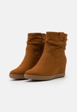 Anna Field Winter Boot - Enkellaarsjes Met Sleehak - Cognac -Anna Field 041703c38fe14e818aaaefef48ae5697