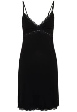 Anna Field Heidi Short Sleeves Viscose Nightdress - Nachtjapon - Black -Anna Field 09bf0e44fa95471b8c6347b5c956e75d