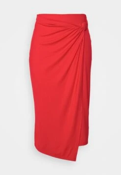 Anna Field Front Knot Midi Skirt - Kokerrok - Red -Anna Field 0ab85f809b7e4081986dbd9b6f8d2ea7