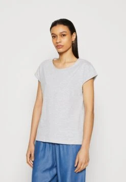 Anna Field 3 Pack - T-Shirt Basic - White/Mottled Light Grey/Dark Yellow -Anna Field 0ce657f06f5145adb00938c5f2fc8918