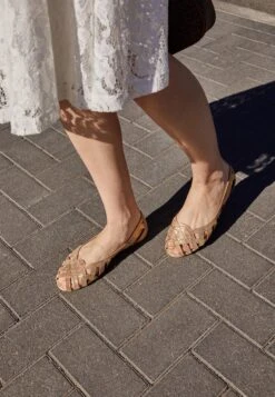 Anna Field Leather - Peeptoe Ballerina'S - Gold -Anna Field 0ef96dcbe1e54b399c92c0e4f8428919