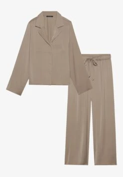Anna Field HAMMERED SATIN SET - Pyjama - Light Brown -Anna Field 1026cc5ae72e4857aecaf0228b75eb0e