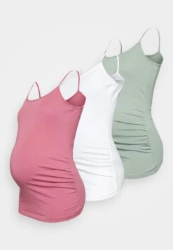 3 Pack - Top - Off-White/Pink/Green -Anna Field 1426b98be1dd432bb84228486180fae7