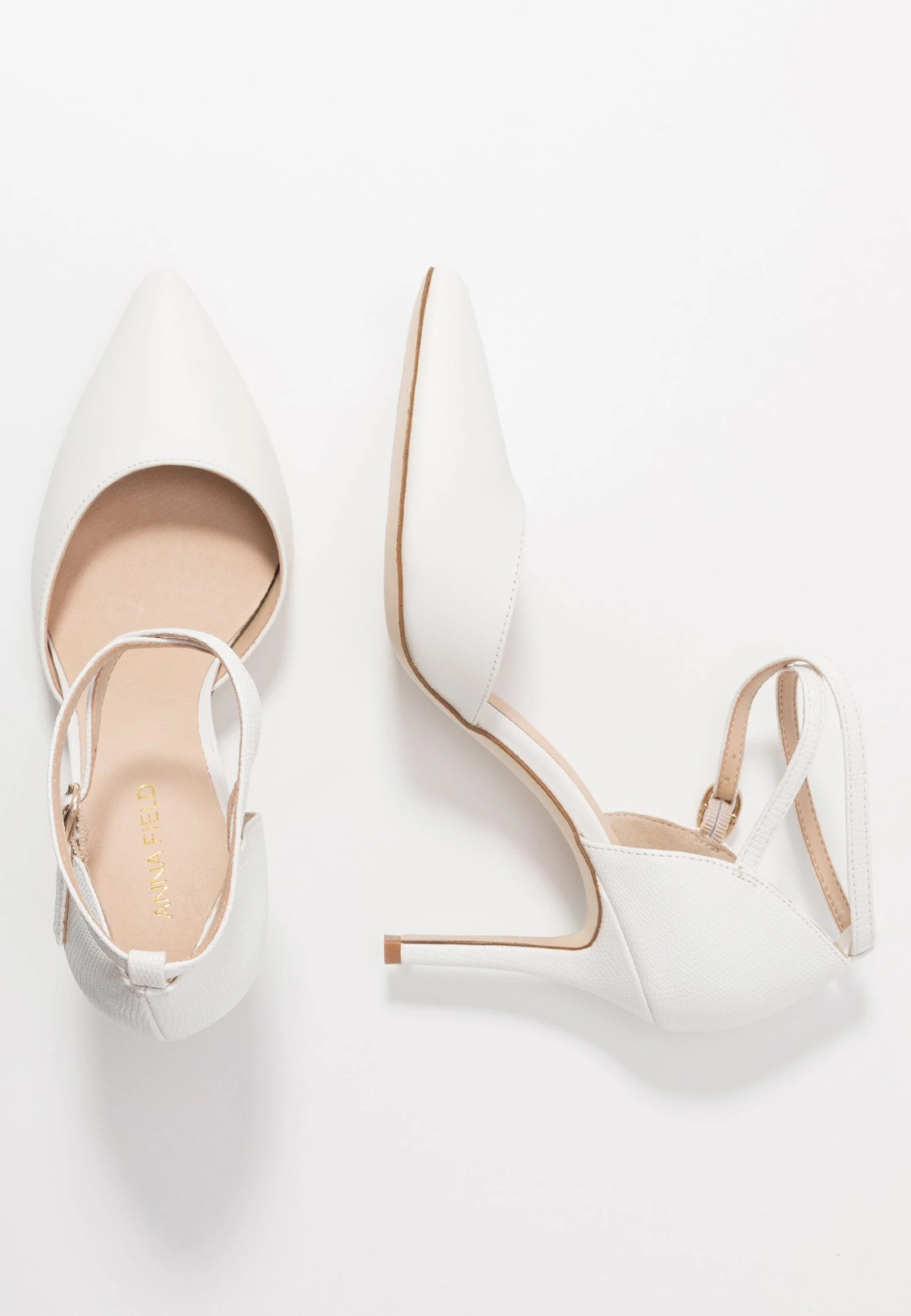 Anna Field Leather Pumps - Hoge Hakken - White 4 Anna Field Leather Pumps - Hoge Hakken - White - Afbeelding 4