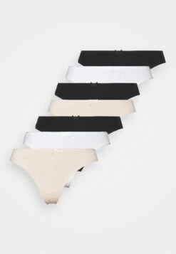 Anna Field 7 Pack - String - White/Black/Beige -Anna Field 1954f7ca5537486bbbaaa0aa7df7fe58