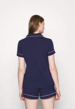 Anna Field Button Through Pj Set- Pyjama - Blue/White -Anna Field 1ad8c0bfd79e4306923630834c916023