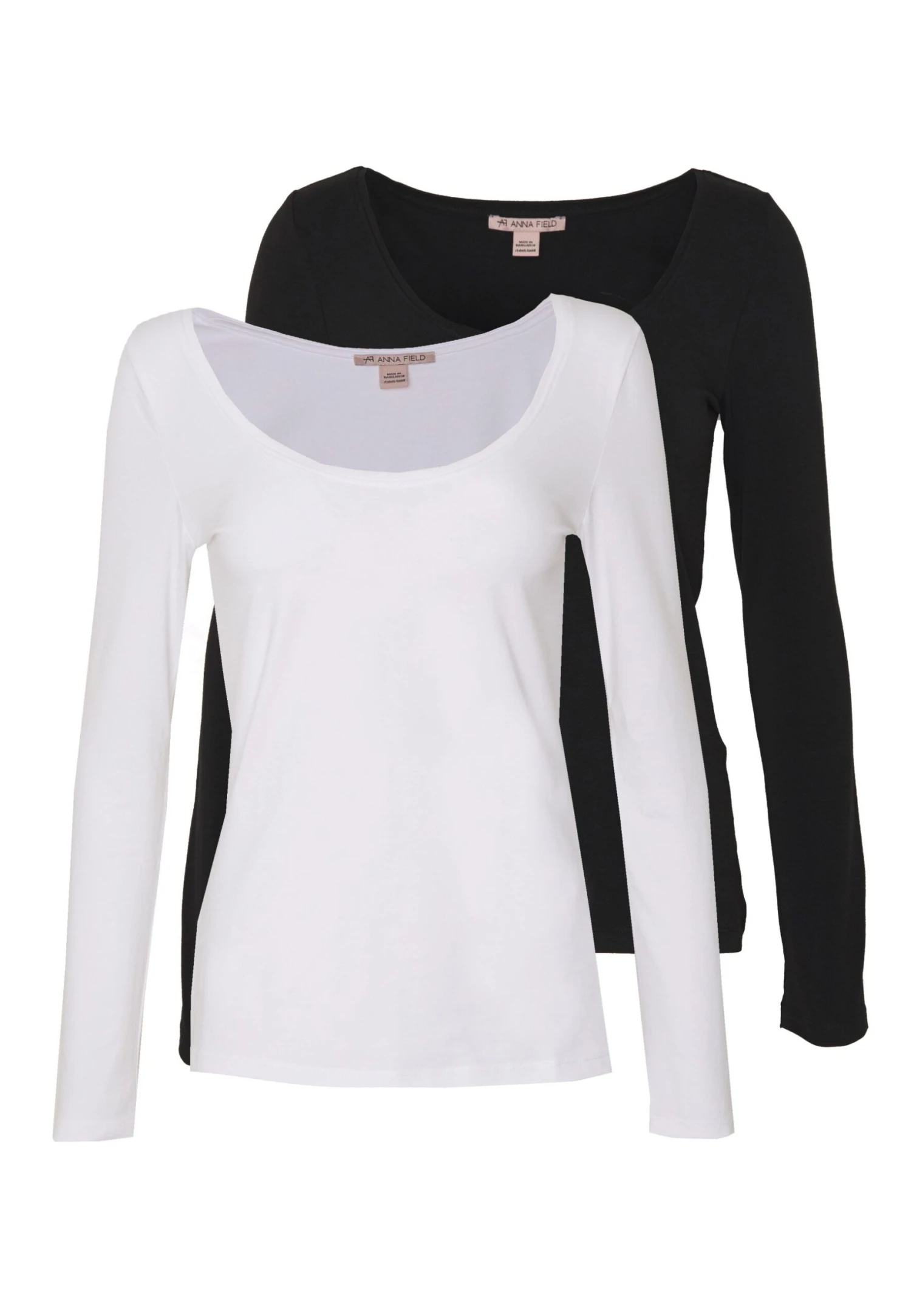 Anna Field 2 Pack - Longsleeve - Black/White 1 Anna Field 2 Pack - Longsleeve - Black/White