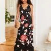 Anna Field Maxi-Jurk - Black/Pink