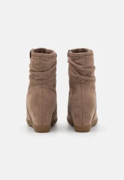Anna Field Winter Boot - Enkellaarsjes Met Sleehak - Taupe -Anna Field 25a4365dbe694dfe88552a3563bd424c
