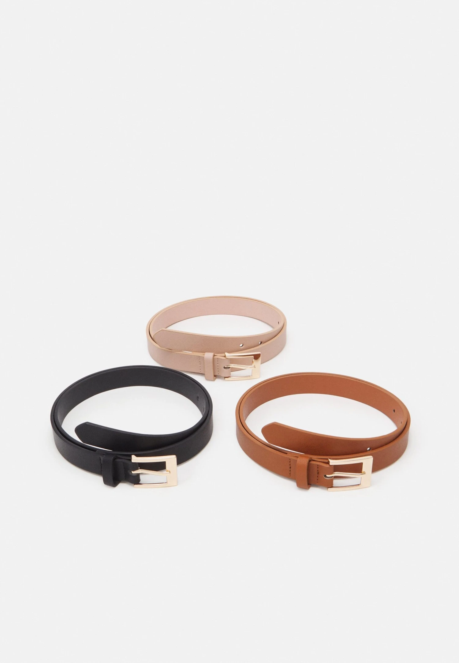 Anna Field 3 Pack - Riem - Black/Cognac/Pink 1 Anna Field 3 Pack - Riem - Black/Cognac/Pink