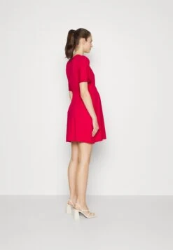 Short Sleeves Flared Mini Dress- Jerseyjurk - Red -Anna Field 26870fe460da45eeb099e7f140158054
