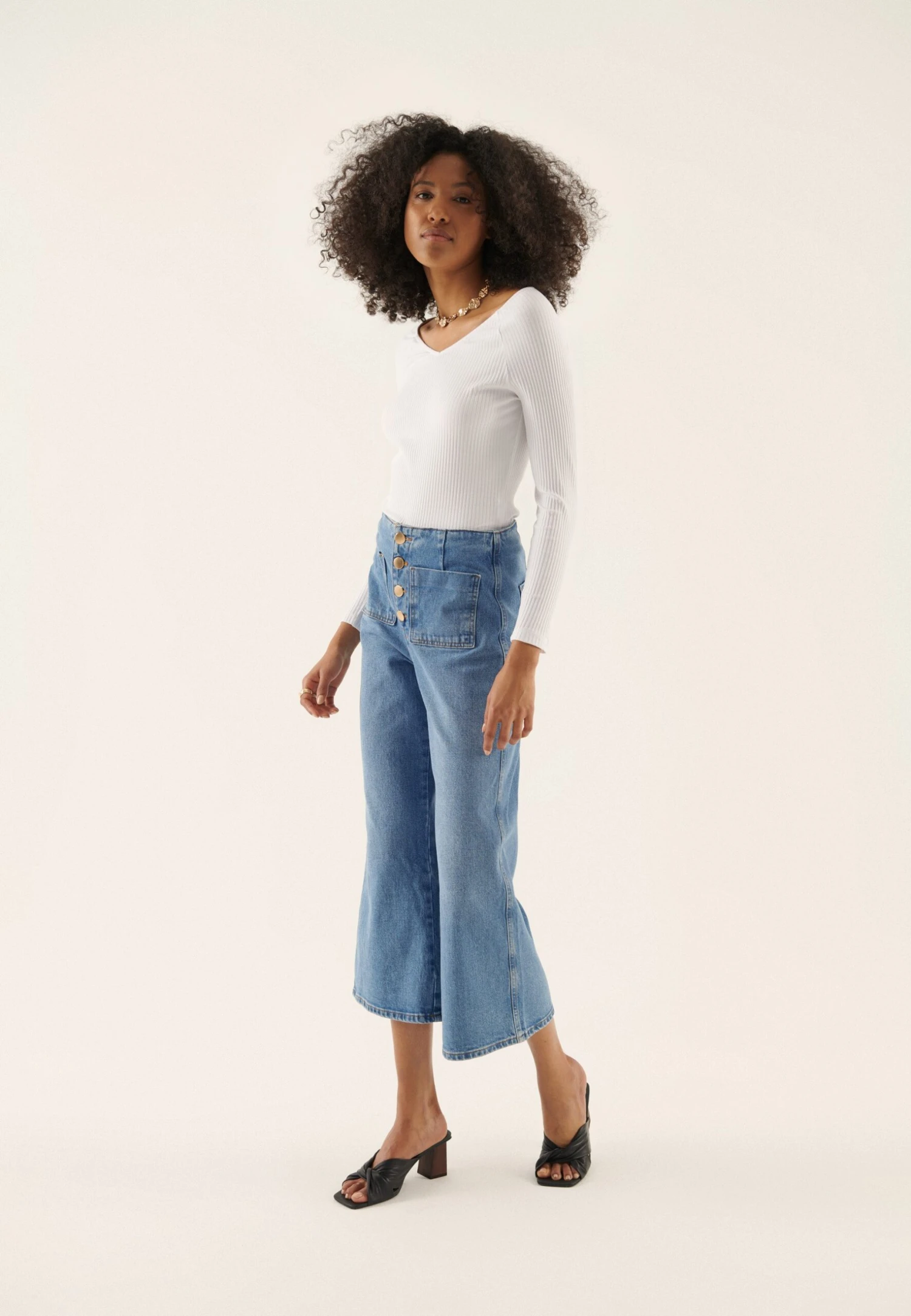 Anna Field 2-Pack - Longsleeve - Black/White 1 Anna Field 2-Pack - Longsleeve - Black/White