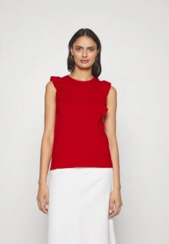 Anna Field T-Shirt Basic - Dark Red