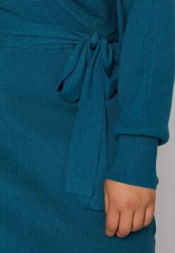 Wrap V Ausschnitt Mini Strickkleid Mit Gürtel - Gebreide Jurk - Teal -Anna Field 3a021df5f88c4e948e46ea59bbaabd47