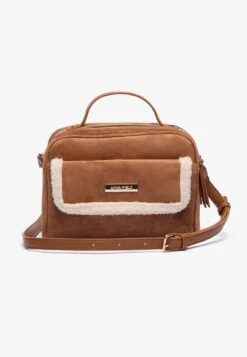 Anna Field Schoudertas - Cognac