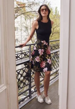 Anna Field Jurk - Black/Black/Pink -Anna Field 3dfb92d1532d486e82652c04a8aa834e