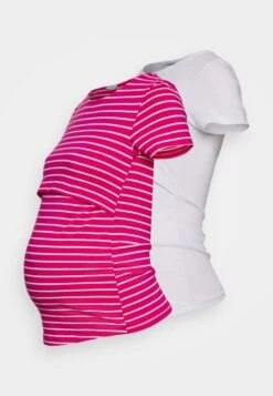 2 Pack - T-Shirt Basic - Pink - 402_White - 001_White - 001 -Anna Field 434af9bc9e4c41b38a2db4d05c8b2460