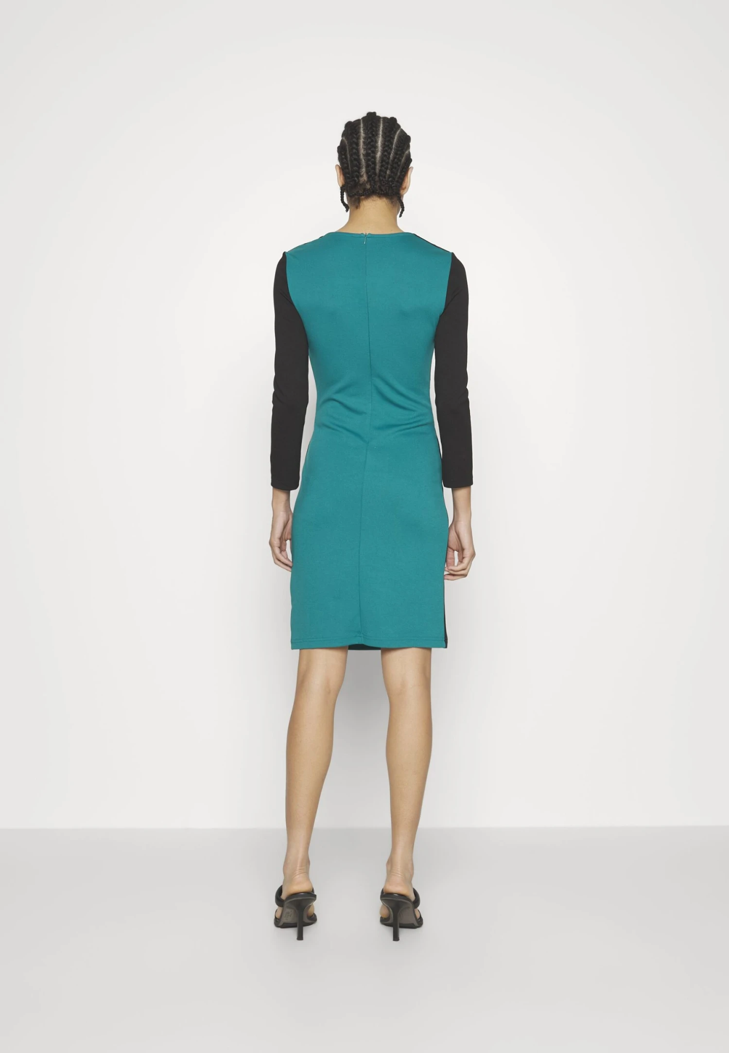 Anna Field Jerseyjurk - Black/Dark Green 4 Anna Field Jerseyjurk - Black/Dark Green - Afbeelding 4