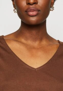 Anna Field T-Shirt Basic - Dark Brown -Anna Field 48ae757163bf413da4c511670d969fc9