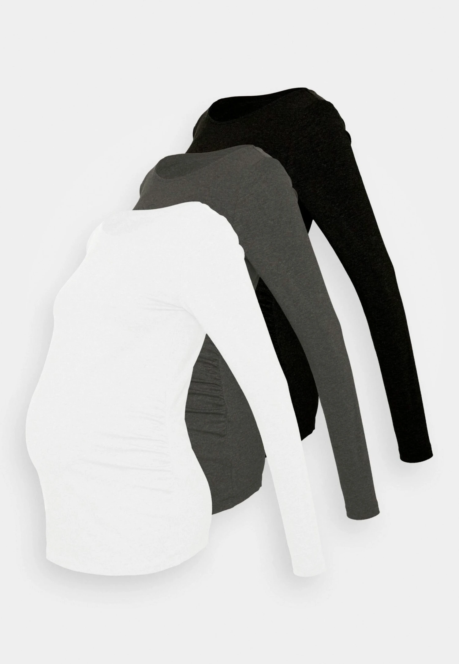 3 Pack - Longsleeve - Black/Dark Grey/White 6 3 Pack - Longsleeve - Black/Dark Grey/White - Afbeelding 6