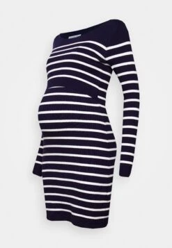 Gebreide Jurk - Blue/White -Anna Field 4b8d2583c6e94ec4b6d0dbc509462c62