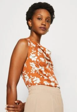 Anna Field Top - Brown/White 9 Anna Field Top - Brown/White -Anna Field 4bade3d7bf104c5fa0b60b44304e8bb0