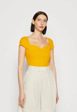 Anna Field T-Shirt Print - Dark Yellow