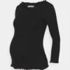 Long Sleeved Top - Longsleeve - Black