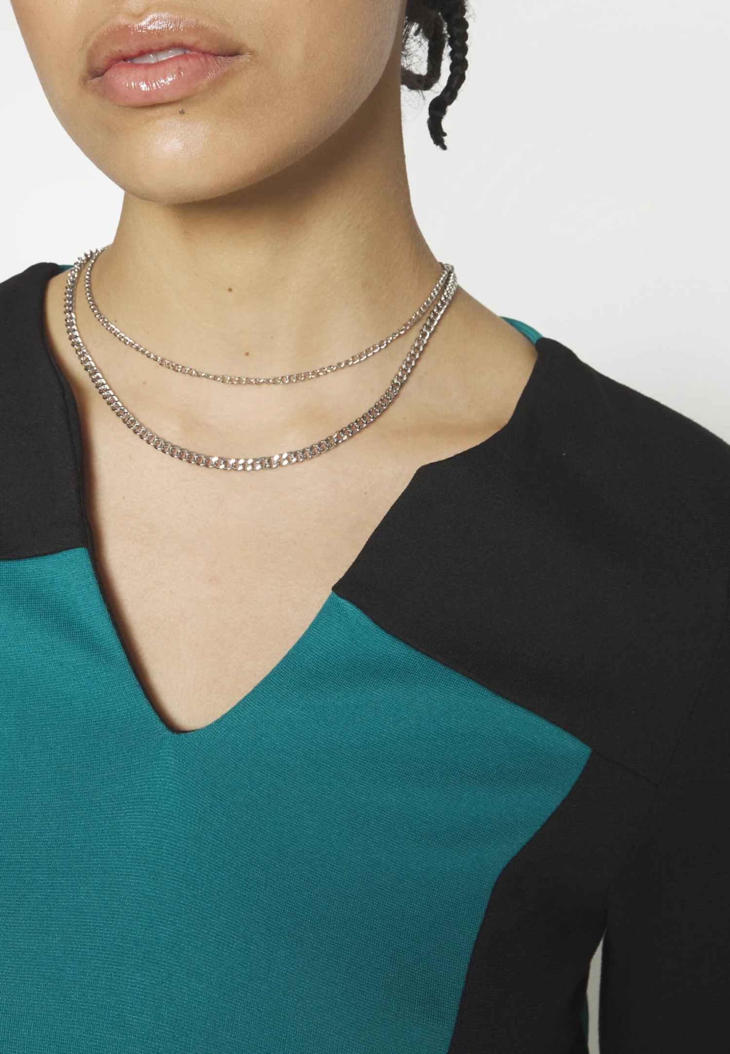 Anna Field Jerseyjurk - Black/Dark Green 7 Anna Field Jerseyjurk - Black/Dark Green - Afbeelding 7