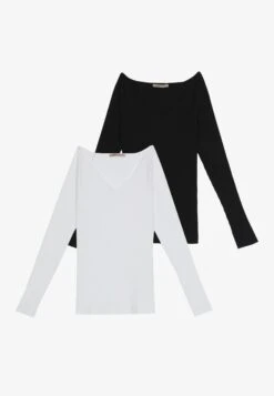Anna Field 2-Pack - Longsleeve - Black/White 10 Anna Field 2-Pack - Longsleeve - Black/White -Anna Field 569d9af6150a42b7a8e7065d19fb8ff2