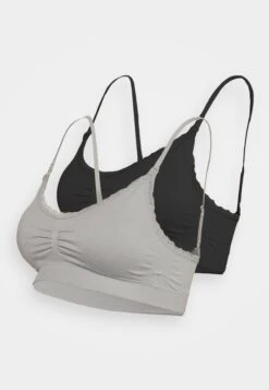 Anna Field Maternity Seamless Bra 2 Pack - Bustier - Grey/Black