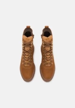 Anna Field Leather - Enkellaarsjes Met Plateauzool - Cognac -Anna Field 61a4ca3dea47458481d38acb184ce526