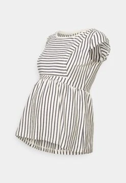 Maternity Baby Doll Nursing Tee- T-Shirt Print -Dark Blue/Off-White -Anna Field 6b8054cd573d4137ad196275941c10ea