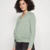 Circ Nursing Wrap Over Long Sleev - Longsleeve - Light Green