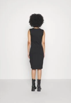 Drapped Neckline Smart Bodycon Sleeveless Mini Dress - Jerseyjurk - Black -Anna Field 6ebfdfc2f07f4b1bb26fb81cf07b7430