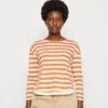 Anna Field Longsleeve - White/Apricot