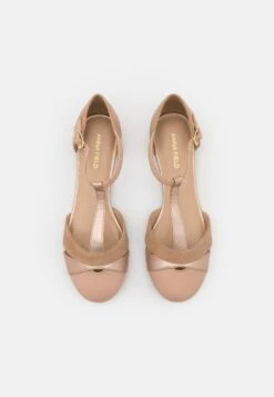 Anna Field Leather- Ballerina'S Met Enkelbandjes - Beige -Anna Field 73c38bb24120454f8ba43b110b67ae48