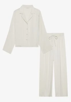 Anna Field HAMMERED SATIN SET - Pyjama - Light Brown -Anna Field 76d2e4df9d644afe8d15290062303579