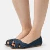 Anna Field Peeptoe Ballerina'S - Blue