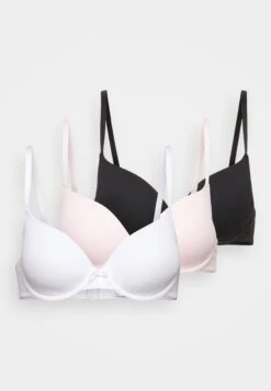 Anna Field Sunlight 3Pack Tshirt Bra - T-Shirt Bh - 402 - Pink_001 - White_802 - Black -Anna Field 86557765579c4e3f801767c3937b4035