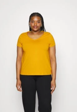 3 Pack - T-Shirt Basic - White/Dark Yellow/Purple -Anna Field 8b378989473041f8a24cfdad682cfc4a