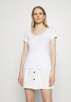 Anna Field 3 Pack - T-Shirt Basic - White/Mottled Light Grey/Light Green -Anna Field 8e111176c65e41fe9c0d24bc7a287b33