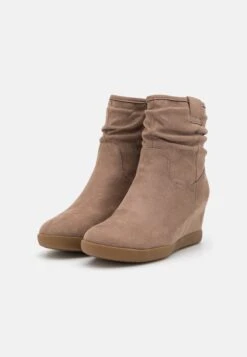 Anna Field Winter Boot - Enkellaarsjes Met Sleehak - Taupe -Anna Field 8edaf7386eb446aeb0654ef16e40d6b5