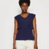 Anna Field Top - Dark Blue