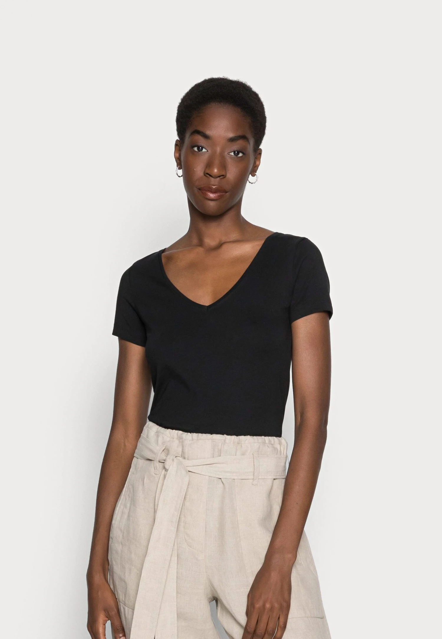 Anna Field 2 Pack - T-Shirt Basic - Black 2 Anna Field 2 Pack - T-Shirt Basic - Black - Afbeelding 2