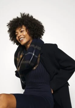 Anna Field Crew Ausschnitt Ripp Top Bodycon Mini Strickkleid - Etui-Jurk - Dark Blue -Anna Field 914ebb2ee80a41f7a81da59e5bb64931