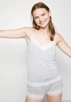 Anna Field Sarah Short Pj Set- Pyjama - Grey -Anna Field 9509fde335de4af3b934d97362e1d400