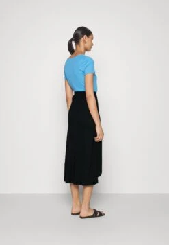 Anna Field Basic Wrap Over Midi Skirt- A-Lijn Rok - Black -Anna Field 9580a1d9a4ef4a1194e83a5999c45651