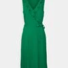 Anna Field Volant Midi Dress - Jurk -Green
